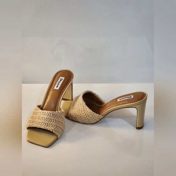 Dune London March Stylish Tan Mules Size 7 - Picture 1 of 13